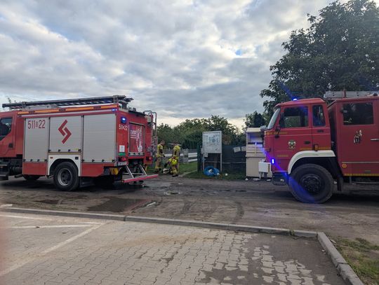 Altana w ogrodzie ROD spłonęła doszczętnie