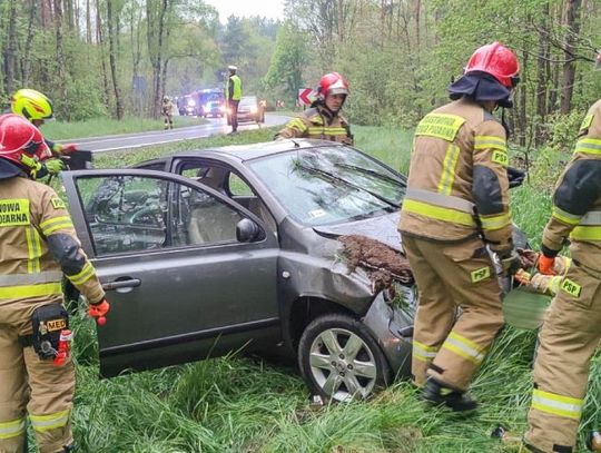 Auto w rowie w Ostrowinie