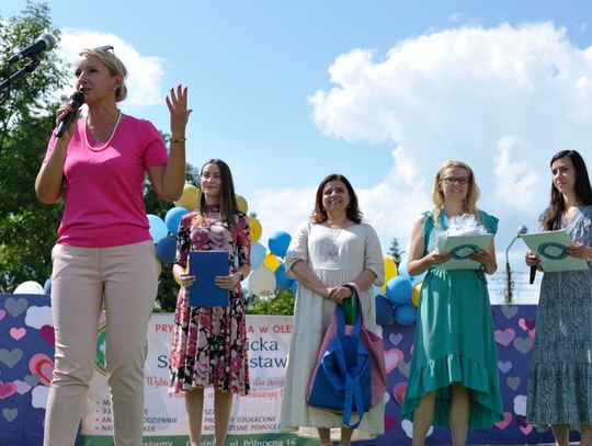Bawili się na festynie szkolno-przedszkolnym Katolickiej Szkoły Podstawowej w Oleśnicy