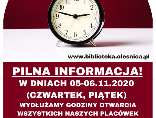 Biblioteka w Oleśnicy zamyka podwoje