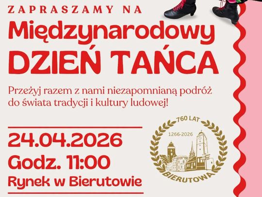 Bierutów tańczy! Świętuj 760‑lecie miasta podczas Międzynarodowego Dnia Tańca