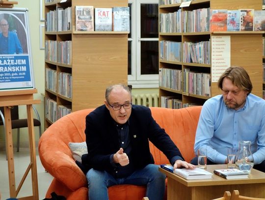 Błażej Torański na spotkaniu z oleśnickimi czytelnikami
