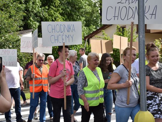 Blokada drogi krajowej nr 25 w Ose