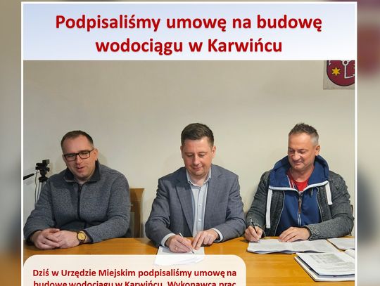 Budowa wodociągu w Karwińcu