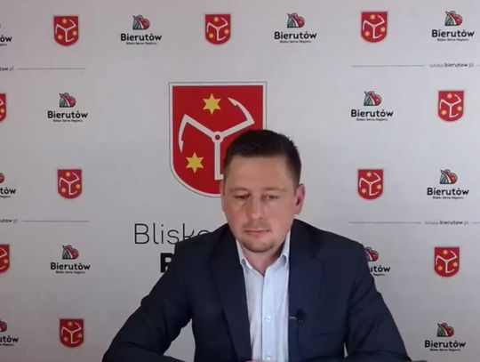 Burmistrz Bierutowa na żywo o sytuacji epidemicznej w gminie
