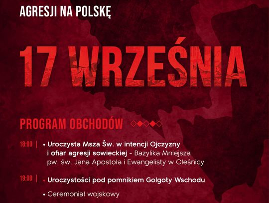Burmistrz Oleśnicy zaprasza na obchody sowieckiej agresji