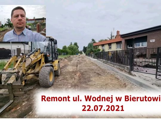 Burmistrzowie i sołtysi na inwestycjach w gminie Bierutów