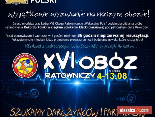 Chcą pobić rekord Polski. Podali więcej szczegółów
