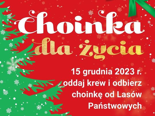 Choinka dla życia - oddaj krew, dostaniesz choinkę