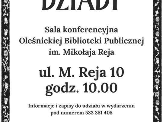 Ciemno wszędzie, głucho wszędzie, a w bibliotece czytanie będzie