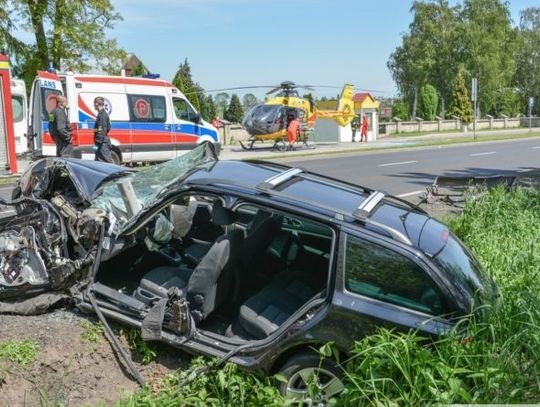 Czołowe zderzenie pod Bierutowem