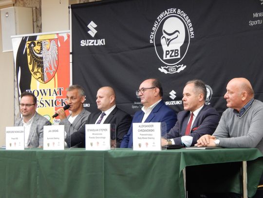 Dariusz Michalczewski na gali boksu w Oleśnicy 