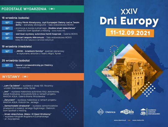 Dni Europy w nadchodzący weekend - zobacz program