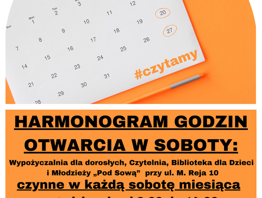 Do Biblioteki w Olesnicy od września także w sobotę
