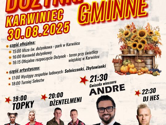 Dożynki Gminy Bierutów odbędą się w Karwińcu