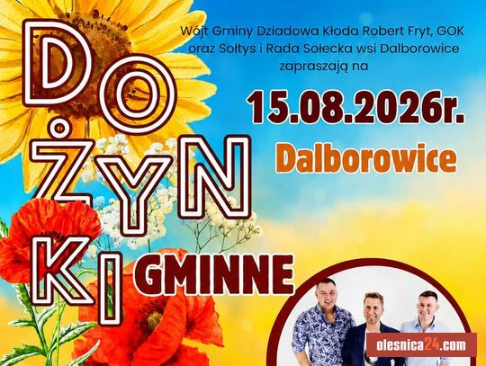 Dożynki Gminne 2026 w Dalborowicach. Na scenie Veegas i zabawa do późnego wieczora