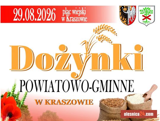 Dożynki Powiatowo-Gminne w Kraszowie już 29 sierpnia! Gwiazdy, tradycja i mnóstwo atrakcji