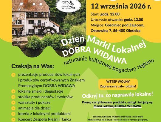Dzień Marki Lokalnej Dobra Widawa już 12 września w Ostrowinie