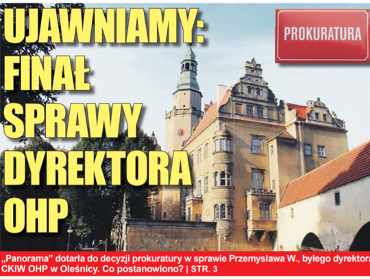 FINAŁ SPRAWY EKS-DYREKTORA OHP