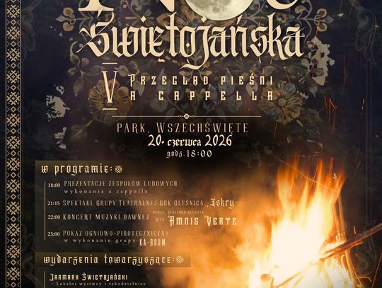 Folkowa Noc Świętojańska wraca z rozmachem. Będzie nowa atrakcja i widowisko nad wodą