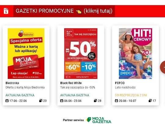 Gazetki promocyjne - nowa funkcja na olesnica24.com