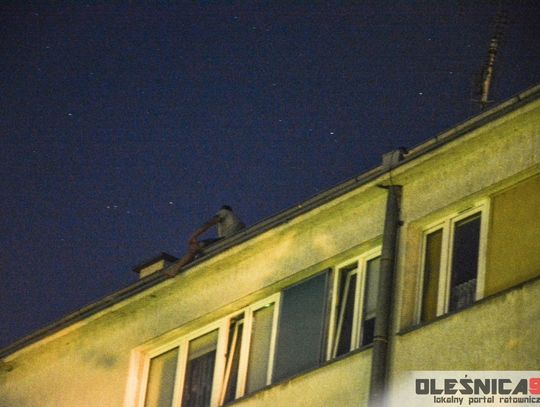 Groził, że skoczy z dachu kilkupiętrowego bloku w Oleśnicy