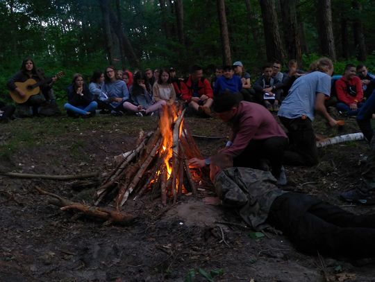 Harcerze z Oleśnicy na obozie w Pobierowie