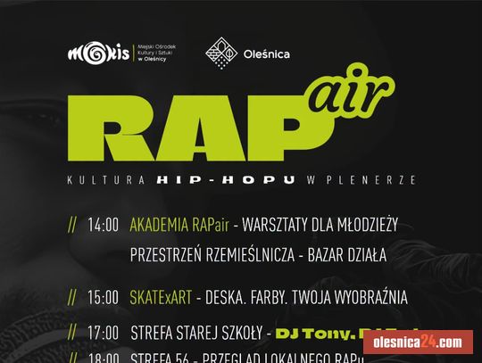 Hip-hop przejmie Oleśnicę! Darmowy festiwal RAPair z gwiazdą wieczoru