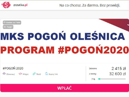Ile (na razie) zebrała Pogoń Oleśnica?