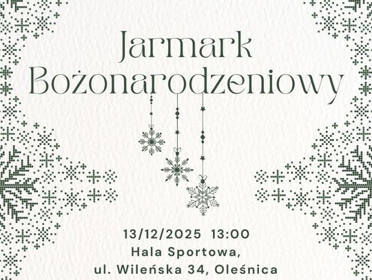 Jarmark Bożonarodzeniowy i konkursy artystyczne w hali na Wileńskiej