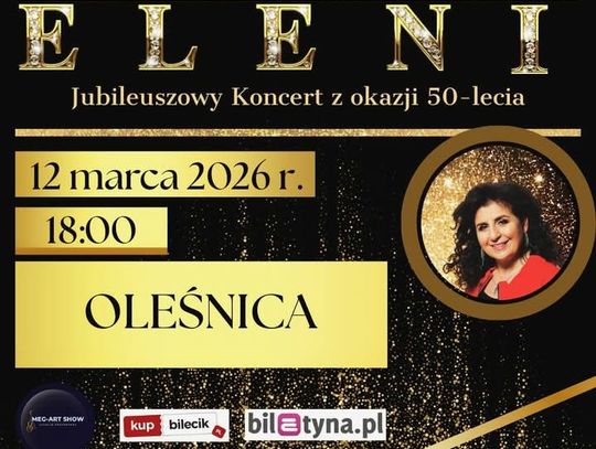Jubileuszowy koncert Eleni w Oleśnicy. 50 lat na scenie z największymi przebojami
