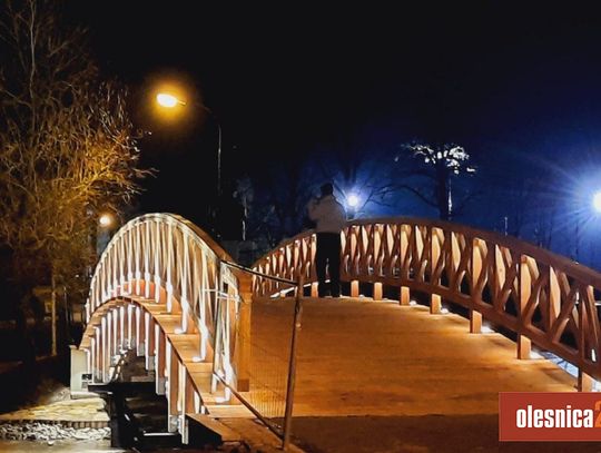 Kiedy mostek w Oleśnicy zostanie znów oświetlony?