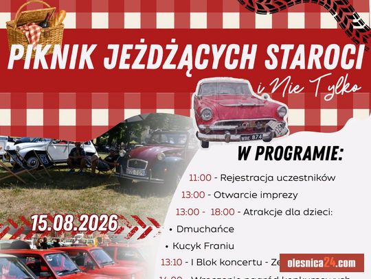 Klasyczne auta opanują Pałac Goszcz! Będzie pokaz cięcia samochodu, koncerty i atrakcje dla dzieci