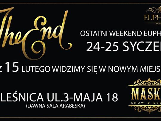 Klub Euphoria przenosi się na 3 Maja w Oleśnicy