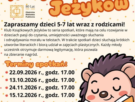 Klub Książkowych Jeżyków wraca po wakacjach