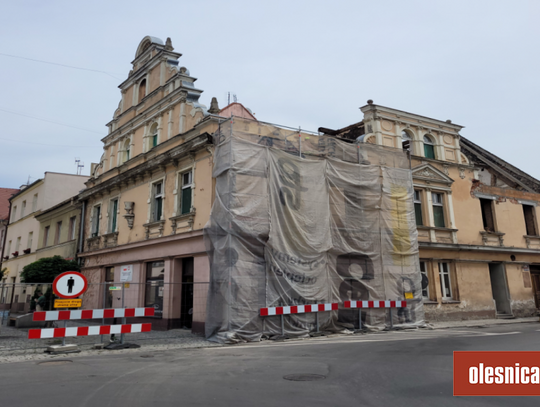 Kolejny etap remontu kamienicy na Zamkowej w Oleśnicy