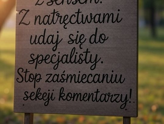 Komentuj, nie zaśmiecaj forum
