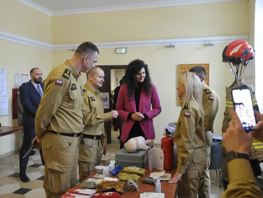 Konferencja o ochronie ludności z wojewodą w Oleśnicy