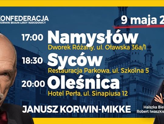 Korwin Mikke w Oleśnicy i Sycowie