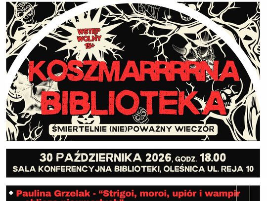 Koszmarrrna Biblioteka - śmiertelnie (nie)poważny wieczór