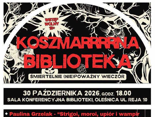 Koszmarrrna noc w oleśnickiej bibliotece