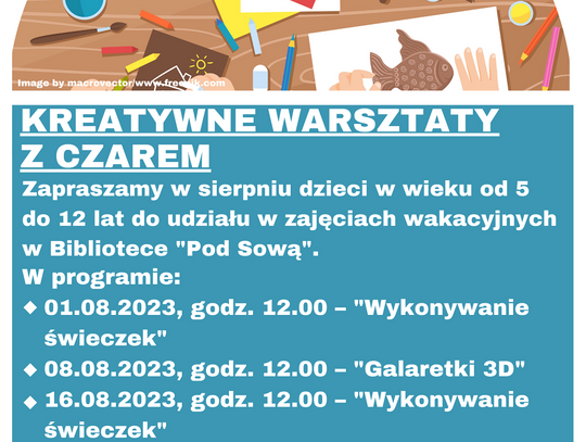 Kreatywne warsztaty z Czarem Oleśnica. Startują zapisy