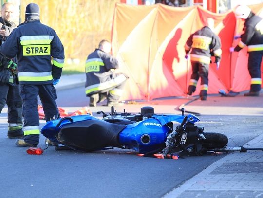 Makabryczny wypadek motocyklisty