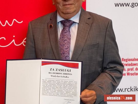Medal za Zasługi dla Ochrony Zdrowia dla działacza z Bierutowa