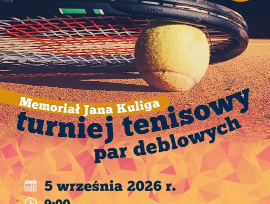 Memoriał Jana Kuliga w Twardogórze. Zagrają w turnieju deblowym