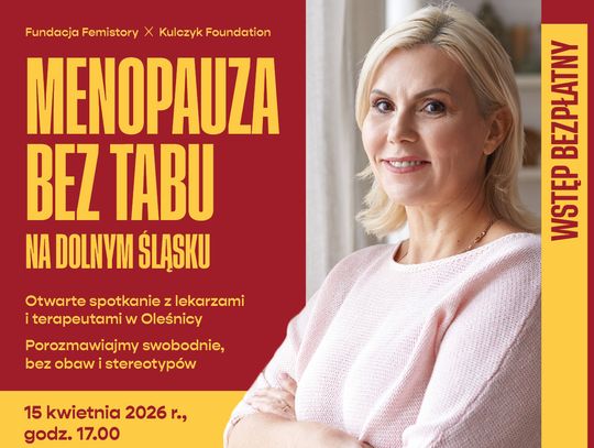 „Menopauza bez tabu” – bezpłatne spotkanie dla kobiet w Oleśnicy
