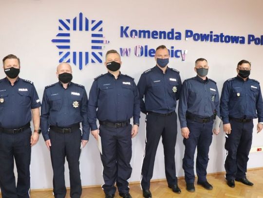 Mianowania w Komendzie Powiatowej Policji w Oleśnicy