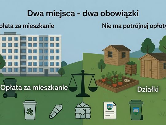 Miasto Oleśnica odpowiada działkowcom. „Nie ma podwójnej opłaty za śmieci, są dwa różne miejsca powstawania odpadów”