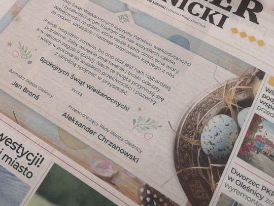 Miasto Oleśnica wraca do wydawania gazety