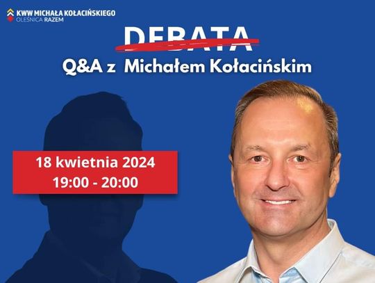 Michał Kołaciński zaprasza na live`a